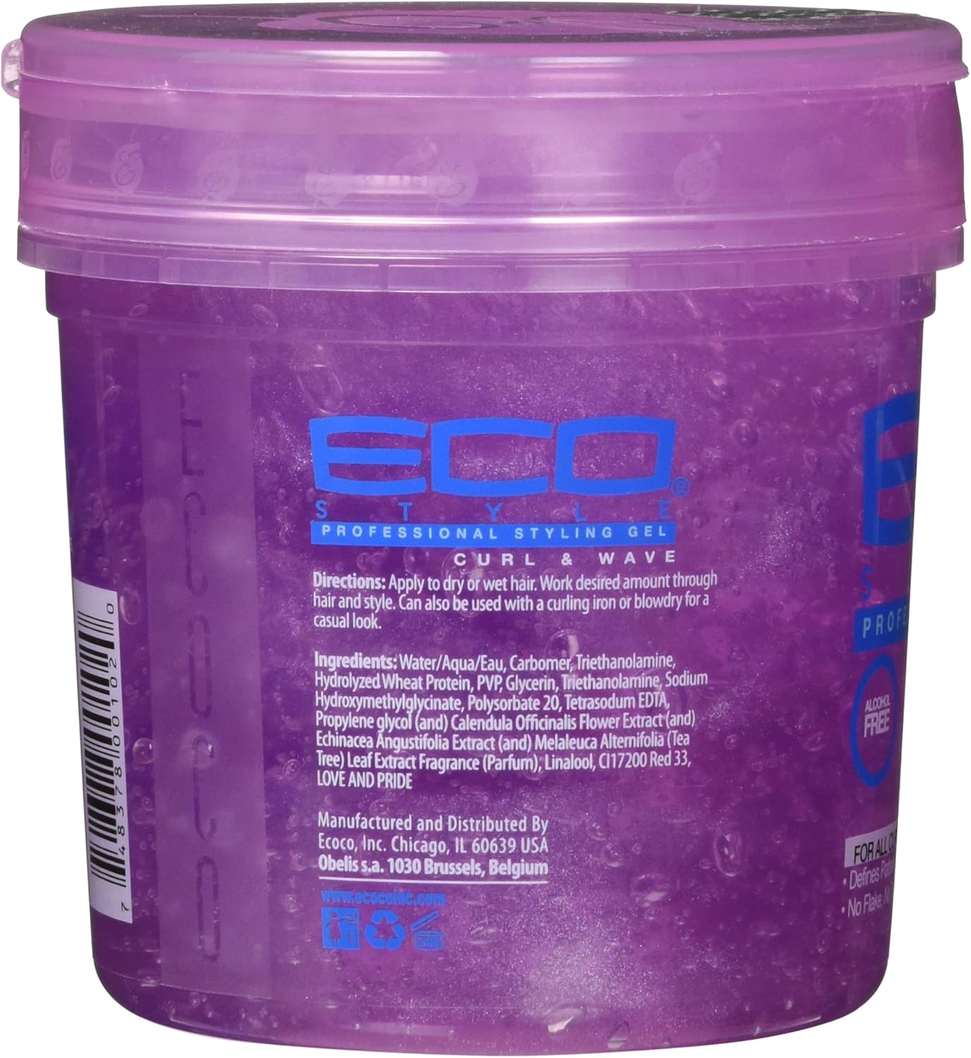 Eco Styler - Styling Gel Rose - 473ml - fixation forte, hydratant