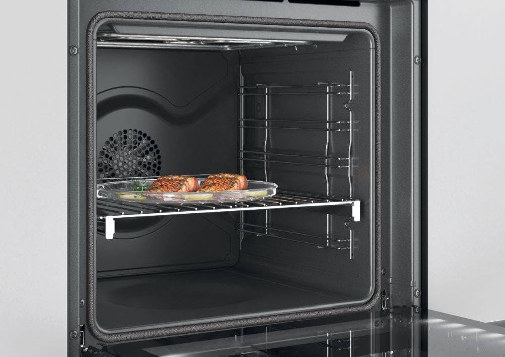 Rosières - Four encastrable série Connecté 80L, pyrolyse, chaleur tournante, 11 fonctions, wifi/bt, rails télescopiques,