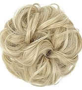 JJstar Chignon Postiche Cheveux Grande Postiches Bouclés Ondulés Chouchou Cheveux Naturel Faux Ch...