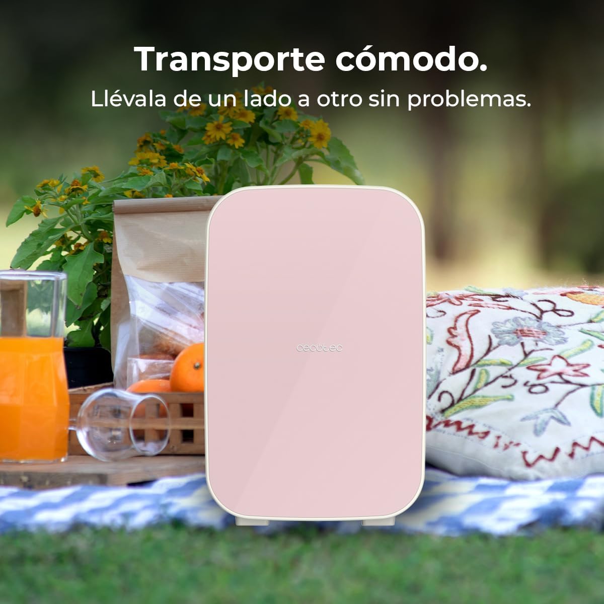 Cecotec - Mini frigo Bolero 25L - 20L, 12-220V, chaud/froid, 7-65°C