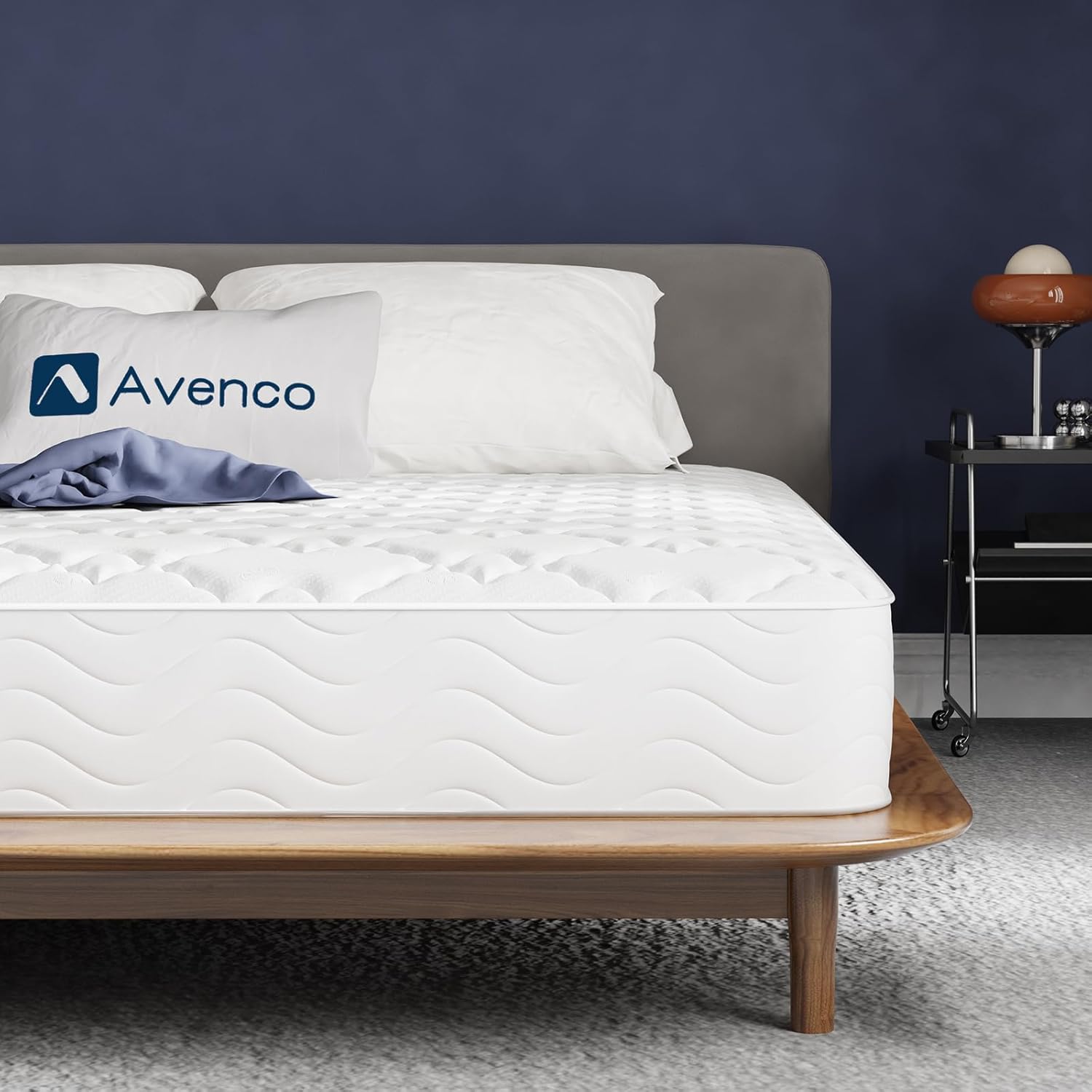 Avenco - Matelas à ressorts ensachés - 180x200 cm - mousse confort, isolation mouvements, soutien lombaire, CertiPUR-Oek