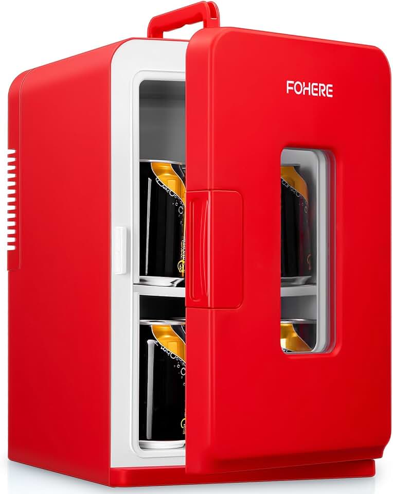 FOHERE - Mini Frigo 15L - compact, 240V/12V, chaud/froid, silencieux