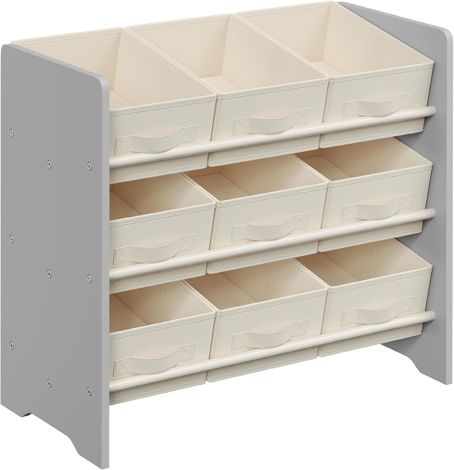 SONGMICS - étagère à jouets enfant, 29,5x62,5x60cm, 9 boîtes tissu spacieuses, GKR033G10
