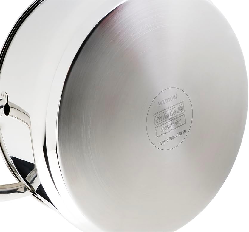 Wecook - casserole inox 18/10, 16 cm, 1,5L, bec verseur, induction