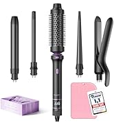 Fer à Boucler BESTOPE PRO, Ensemble de Fers à Boucler 5 en 1 Avec Lisseur, Brosse Thermique, 3 Fe...