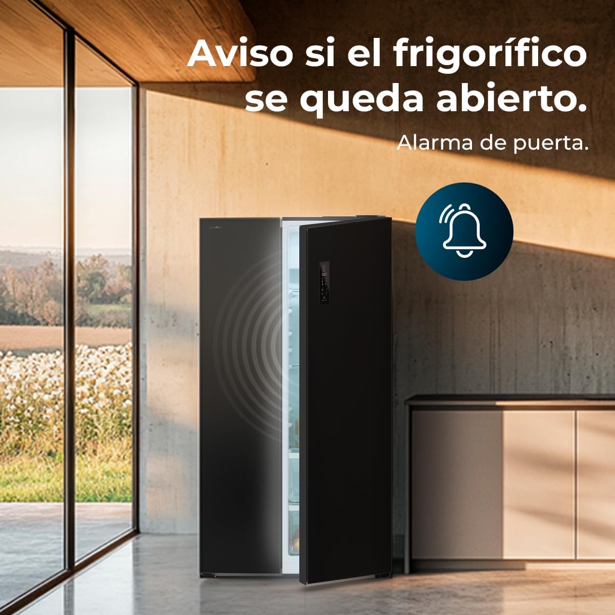 Cecotec - Bolero CoolMarket série - 562L, No Frost, classe E, fonctions rapides SBS 562 Dark E