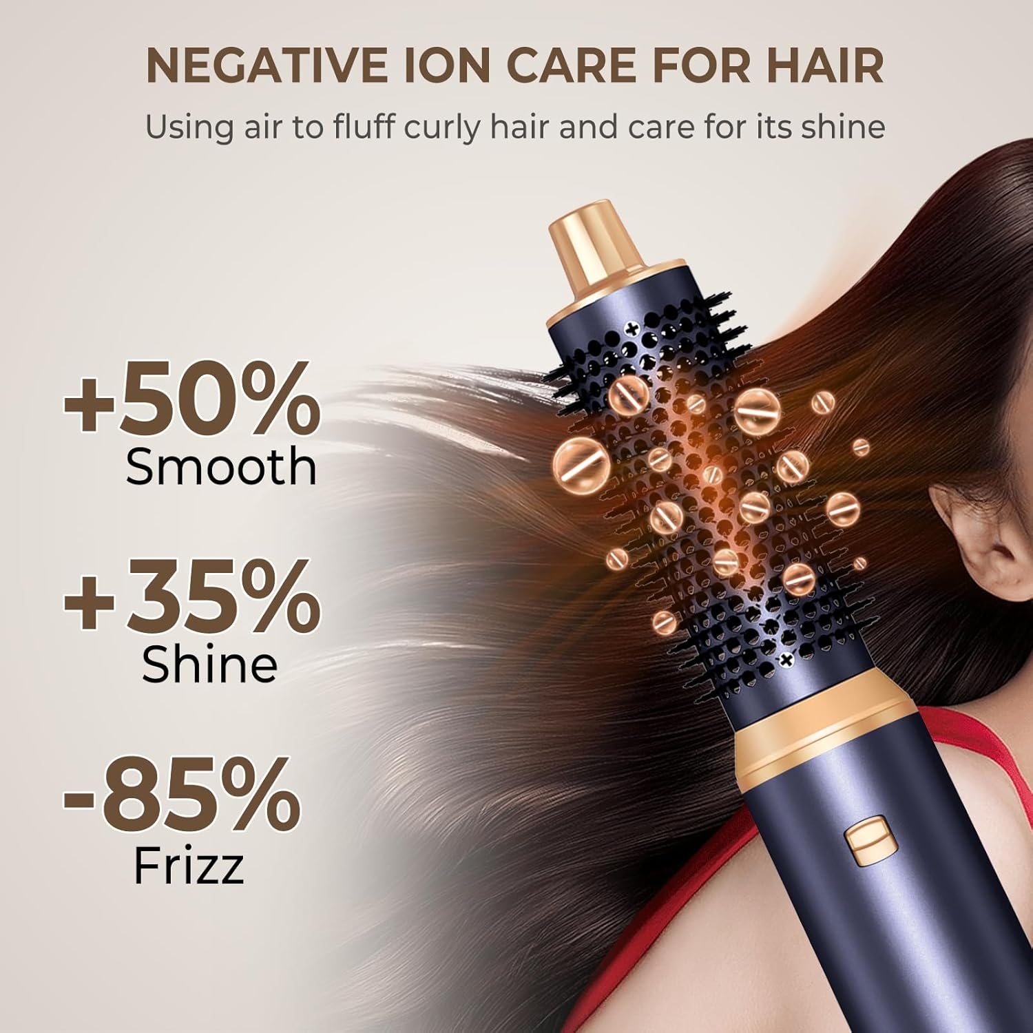 Hairstyler Air Styler 5 en 1, 1000W, ionique, brosse 30mm, réglable