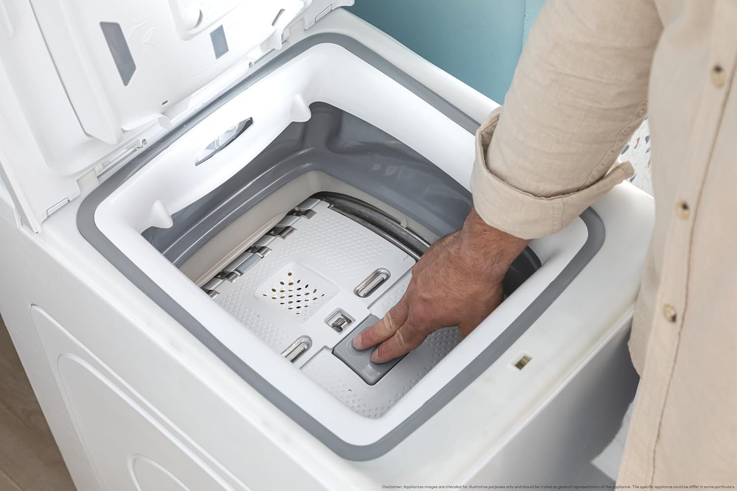 Candy - Lave-linge top série TCA - compact, 6kg, 1200T/min - TCA263D2-S