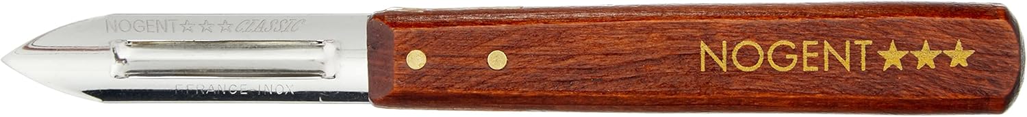 Nogent - éplucheur Classic bois merisier inox, compact et durable, 01210B