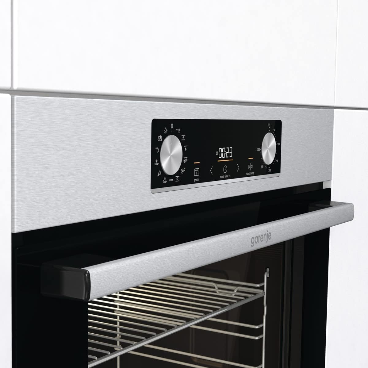 Gorenje - OptiBake encastrable - 77L - AirFry, AquaClean, grill, 300°C - BOS6737E02X