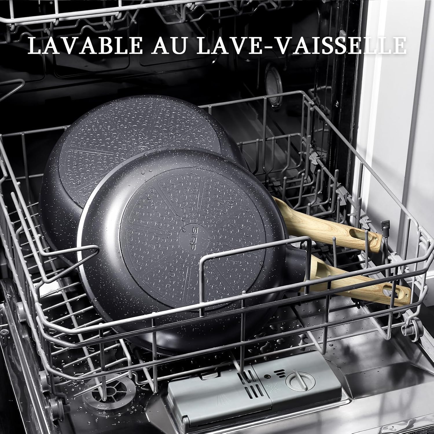 GiPP - Poêle à frire granit 30cm, induction, antiadhésive, PFAS/PFOA