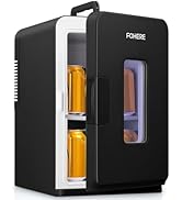 Le texte indique « FORGE ». Version noire du même appareil compact avec ouverture de fenêtre et contenant un contenant de couleur ambrée à l'intérieur.