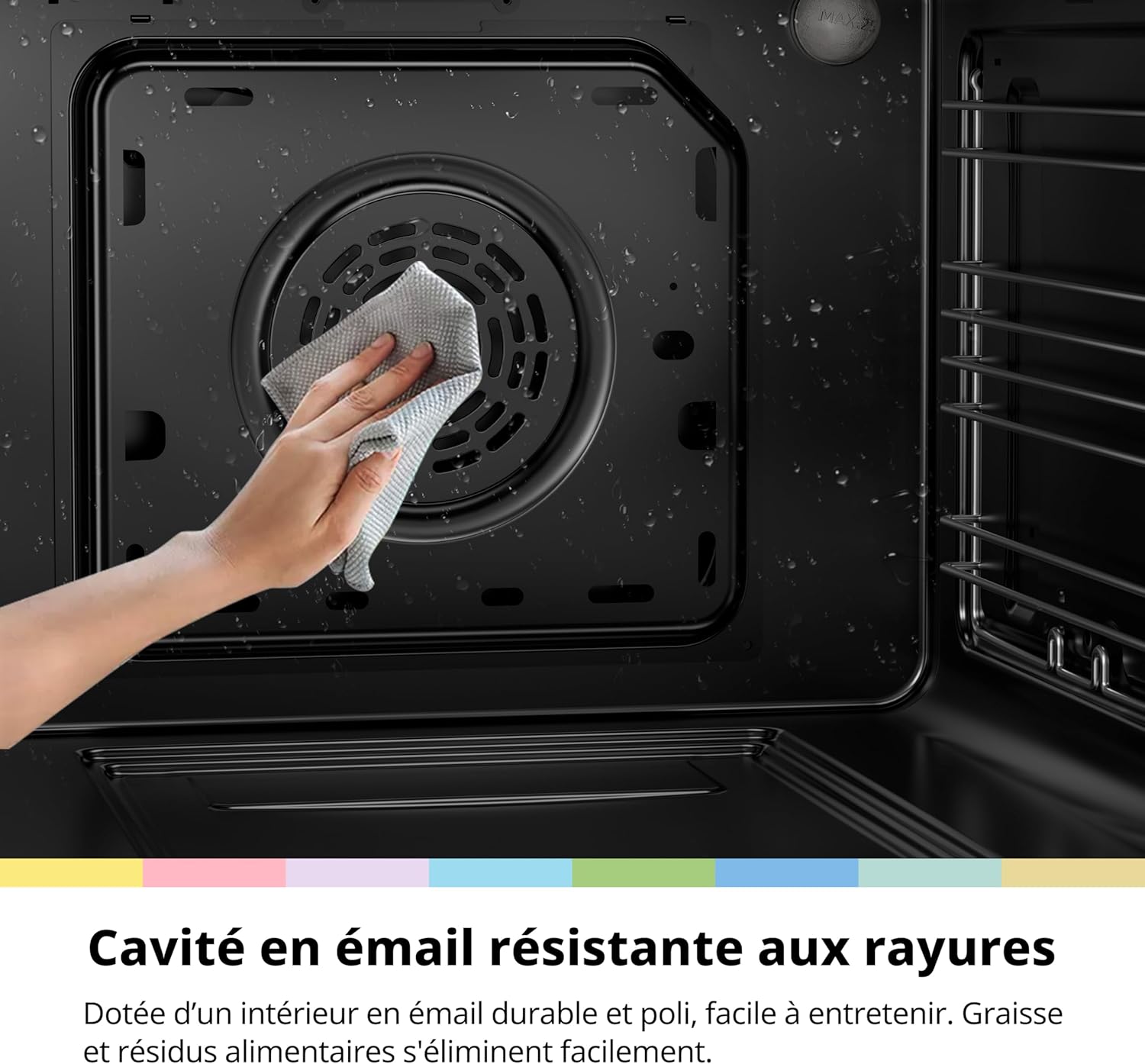 COMFEE - Four Encastrable Multifonction - 60cm - chaleur tournante, affichage digital