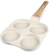 GiPP Poêle à œufs au plat, poêle à omlette 4 trous, revêtement antiadhésif en granit, sans PFOS/P...