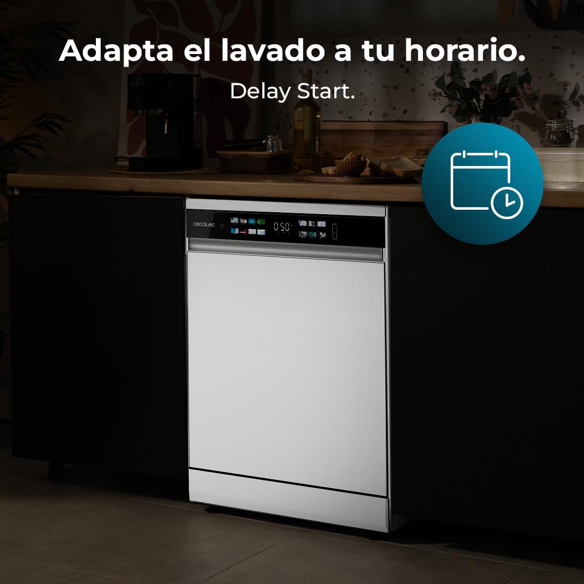 Cecotec - Bolero Aguazero 6210 - 60cm - 15 couverts, écran XXL, Sécurité enfants, Dry+, Classe D - 6210