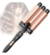 Fer à Friser 3 Barils Beach Waves, Céramique Boucleur 3 Tete Ondulé,2 Températures, Cheveux Chauf...