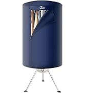 Sèche-Linge Électrique Séchage Portable Ronde 1000W Home Séchoir avec Réglage de l'heure