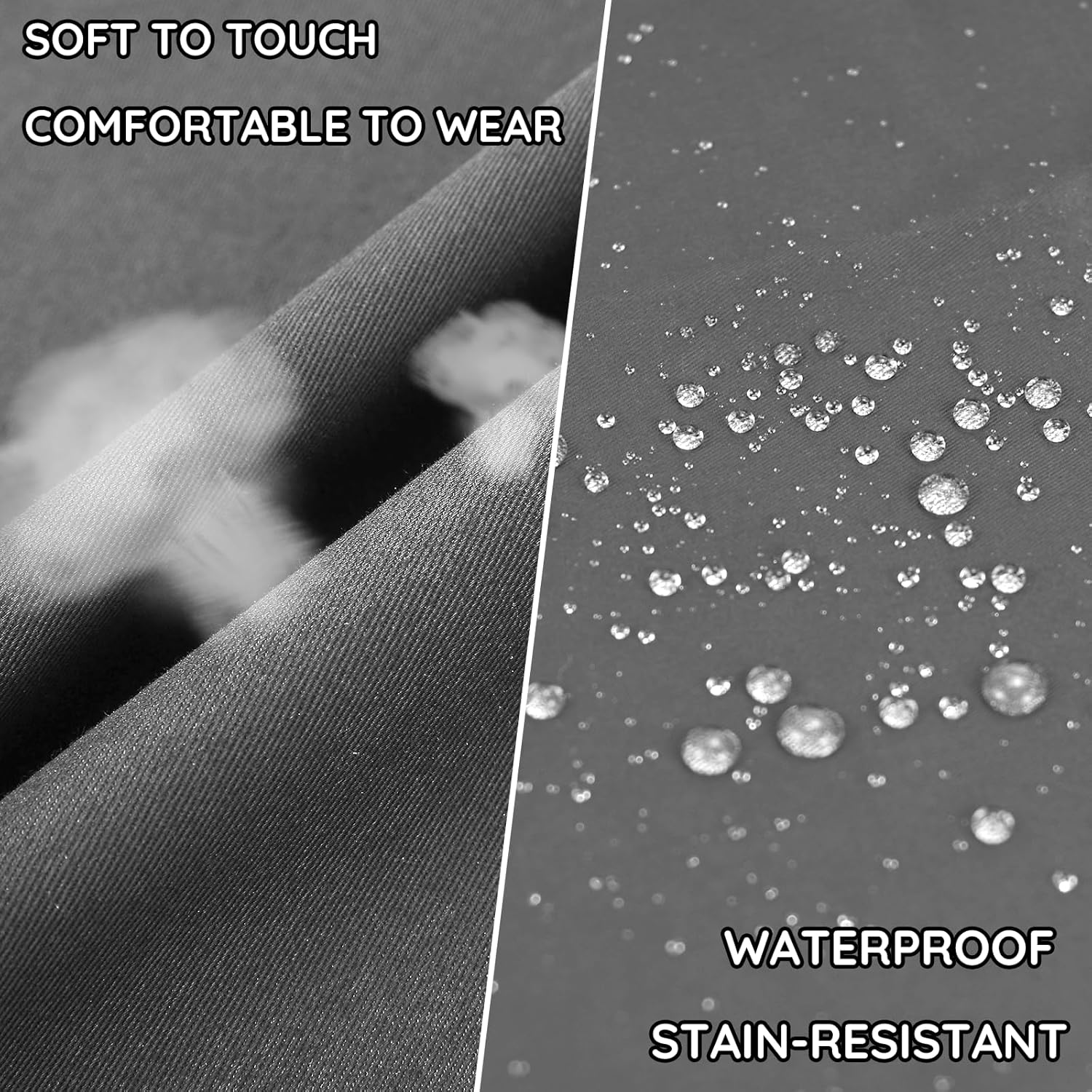 atopo - Chef Tabliers 4 pack - gris - 2 poches, étanche, réglable