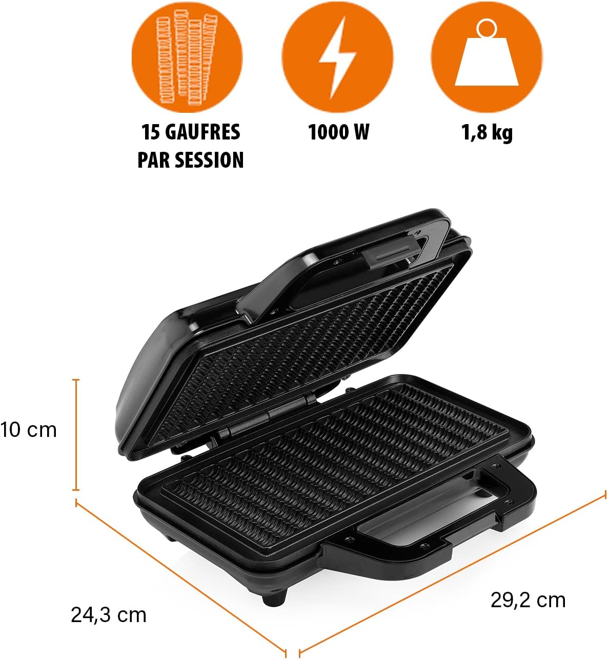 Tristar - gaufrier série WF-1171 - 1 000 W - 15 gaufres - WF-1171