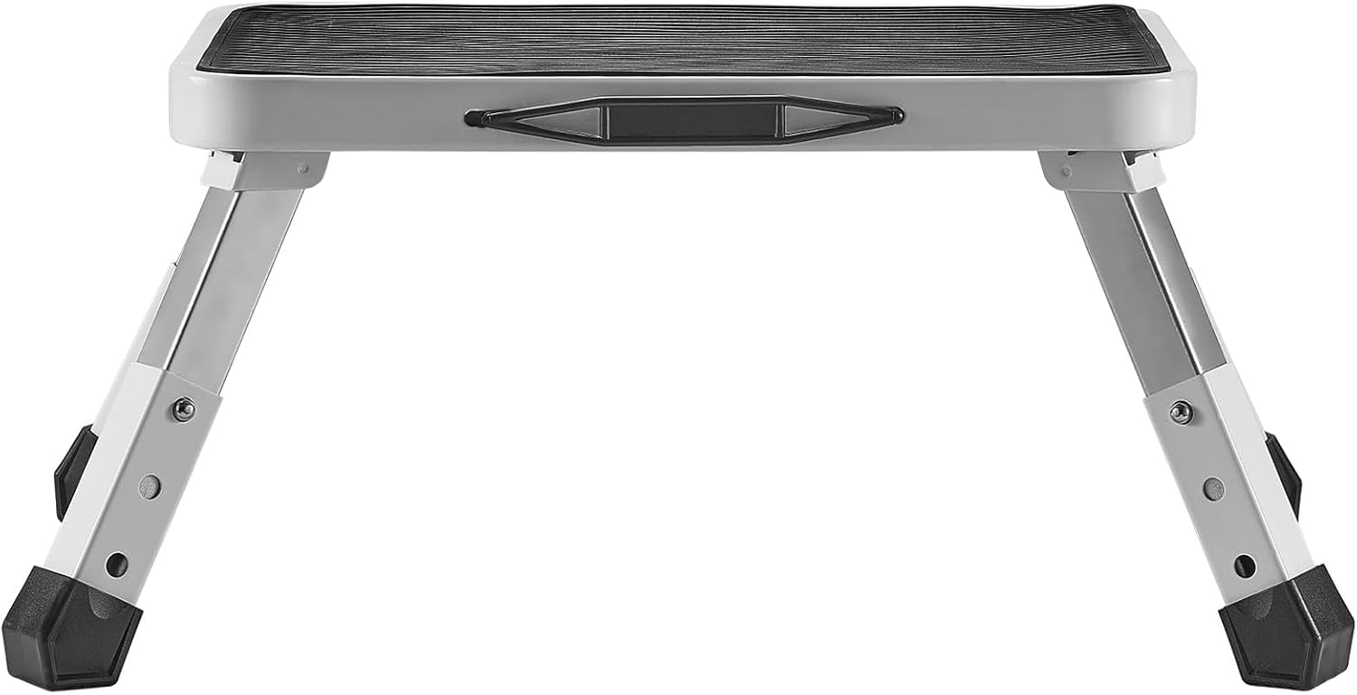 VEVOR - Marche pied pliable - 1 marche, 3 hauteurs - acier, 150 kg, antidérapant