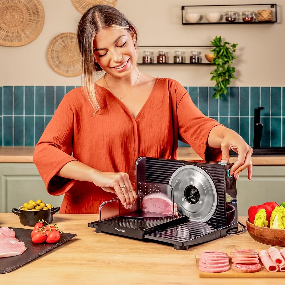 Cecotec - Rock'nCut Shuriken - 17 cm - trancheuse 150W, réglage 0-15mm