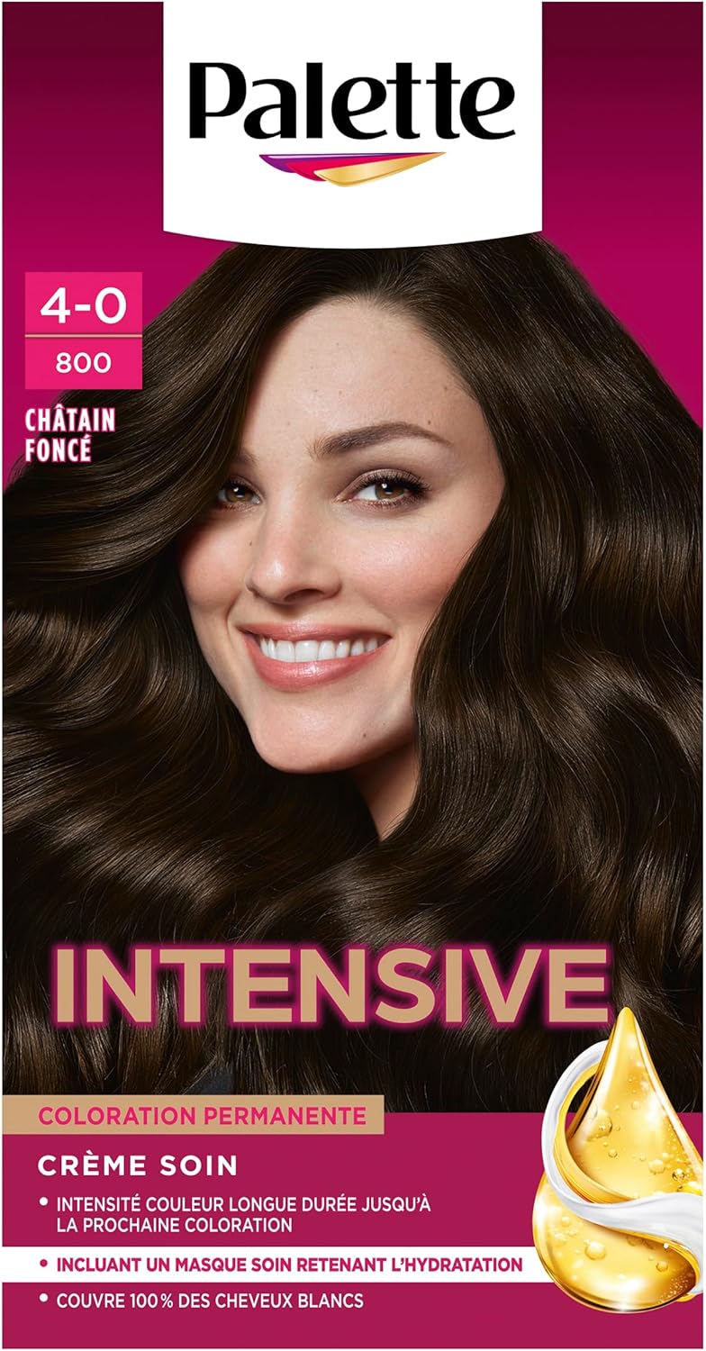 Schwarzkopf - Palette permanente - crème soin cheveux - 100% couvrant, 8 semaines, châtain foncé 800