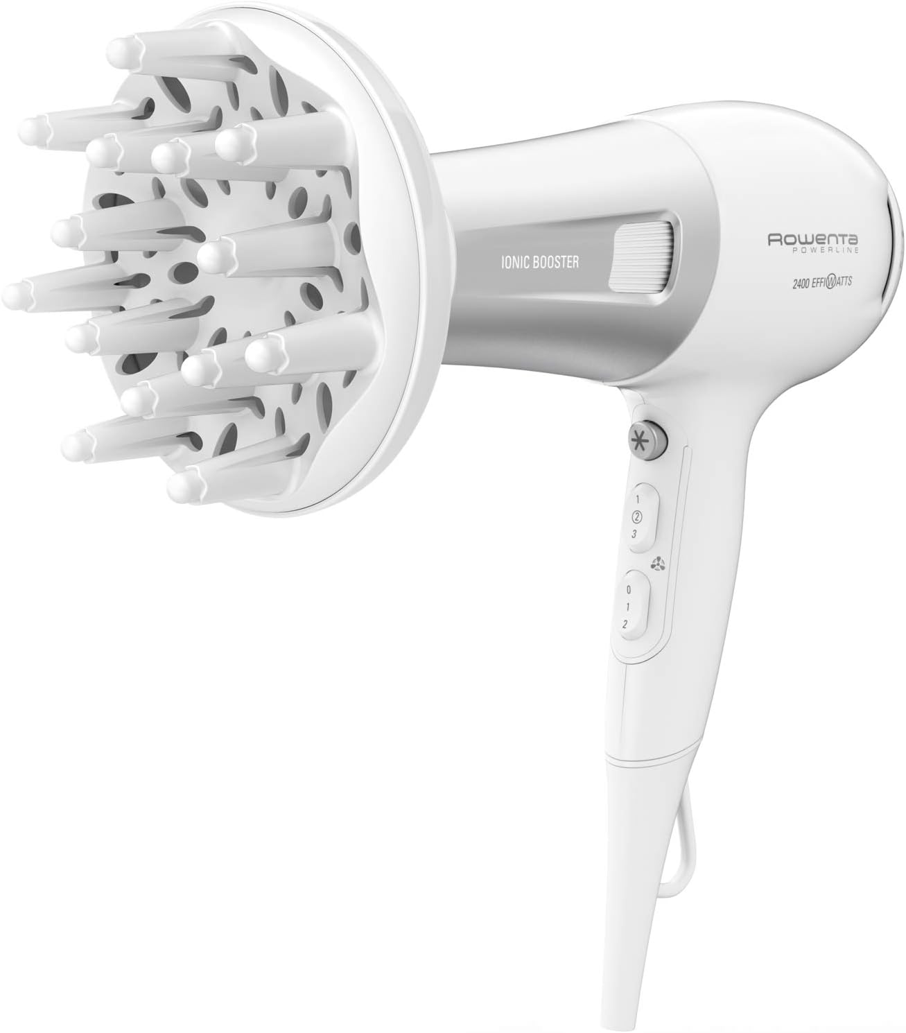 Rowenta - Powerline sèche-cheveux ionique, 6 réglages, Thermo Control, diffuseur, CV5930F0