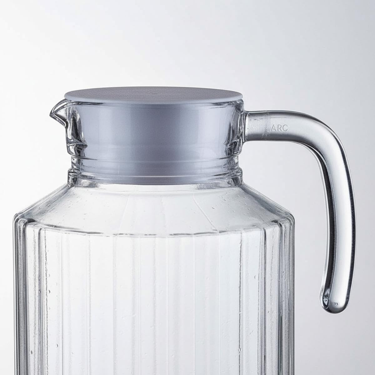 Luminarc - Quadro pichet 1,7L - couvercle plastique blanc, pratique