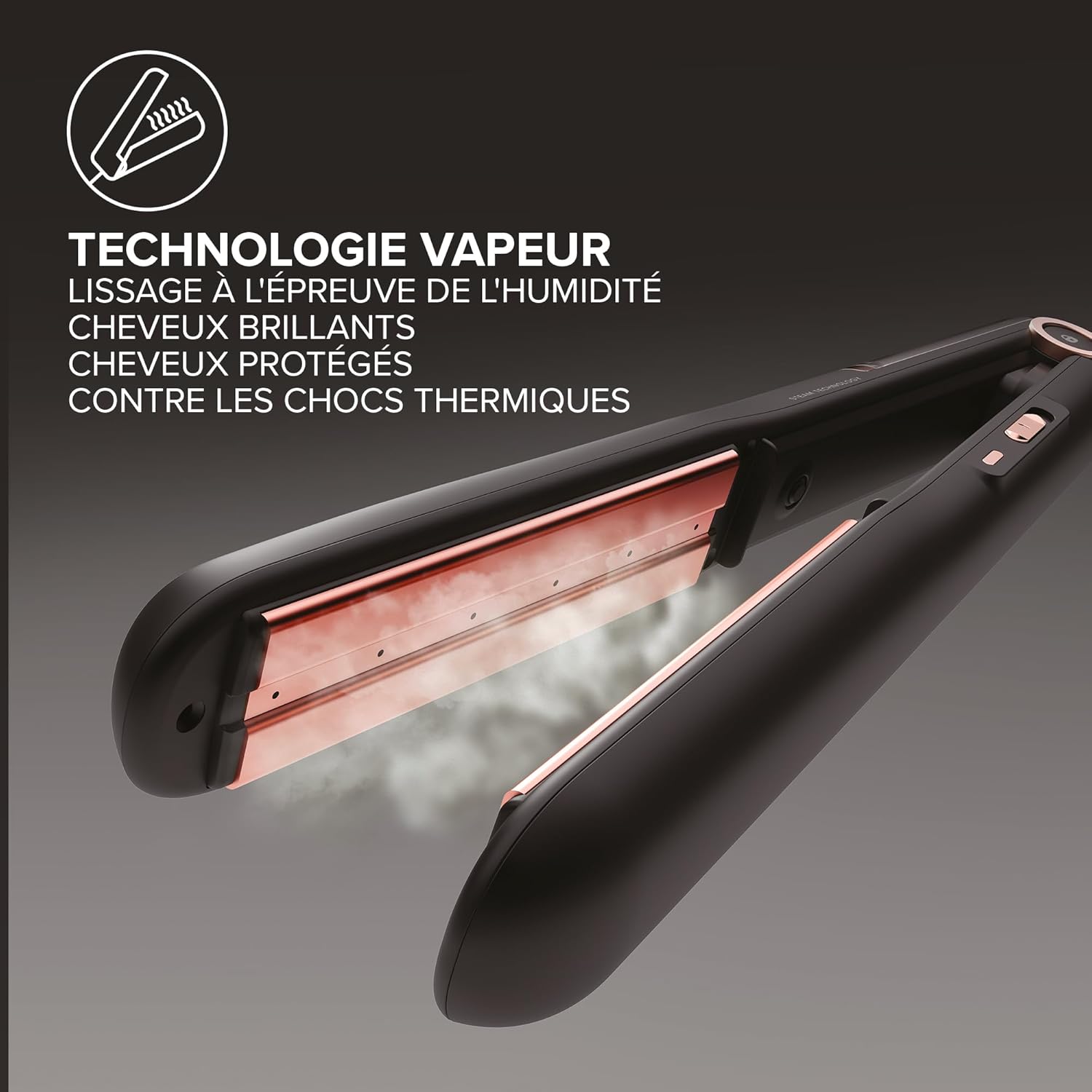 Bellissima - My Pro Steam - lisseur vapeur céramique, 3 températures, tous types de cheveux - B28 100