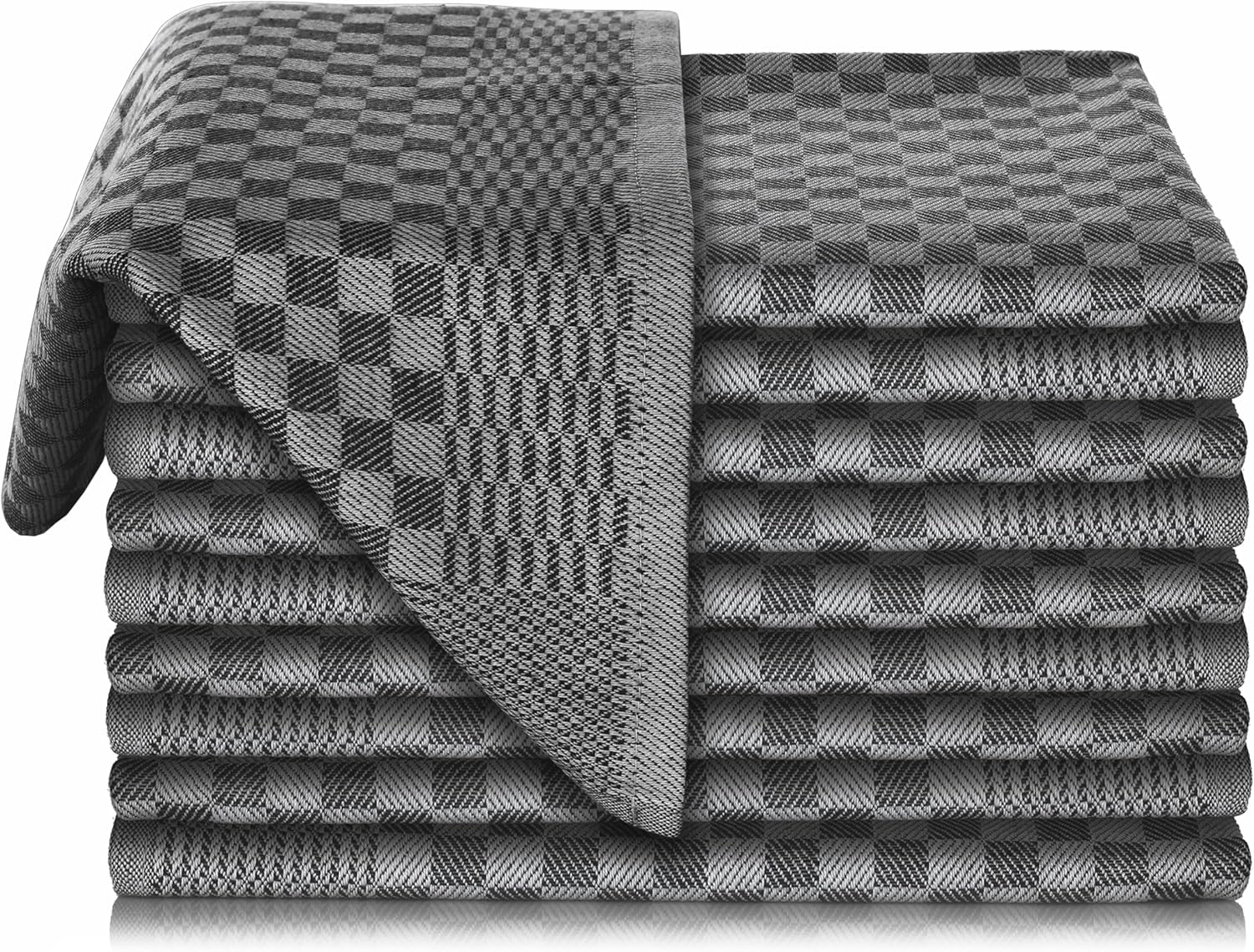 Vaily - lot de 10 torchons - 70x45 cm - coton absorbant, Oeko-Tex