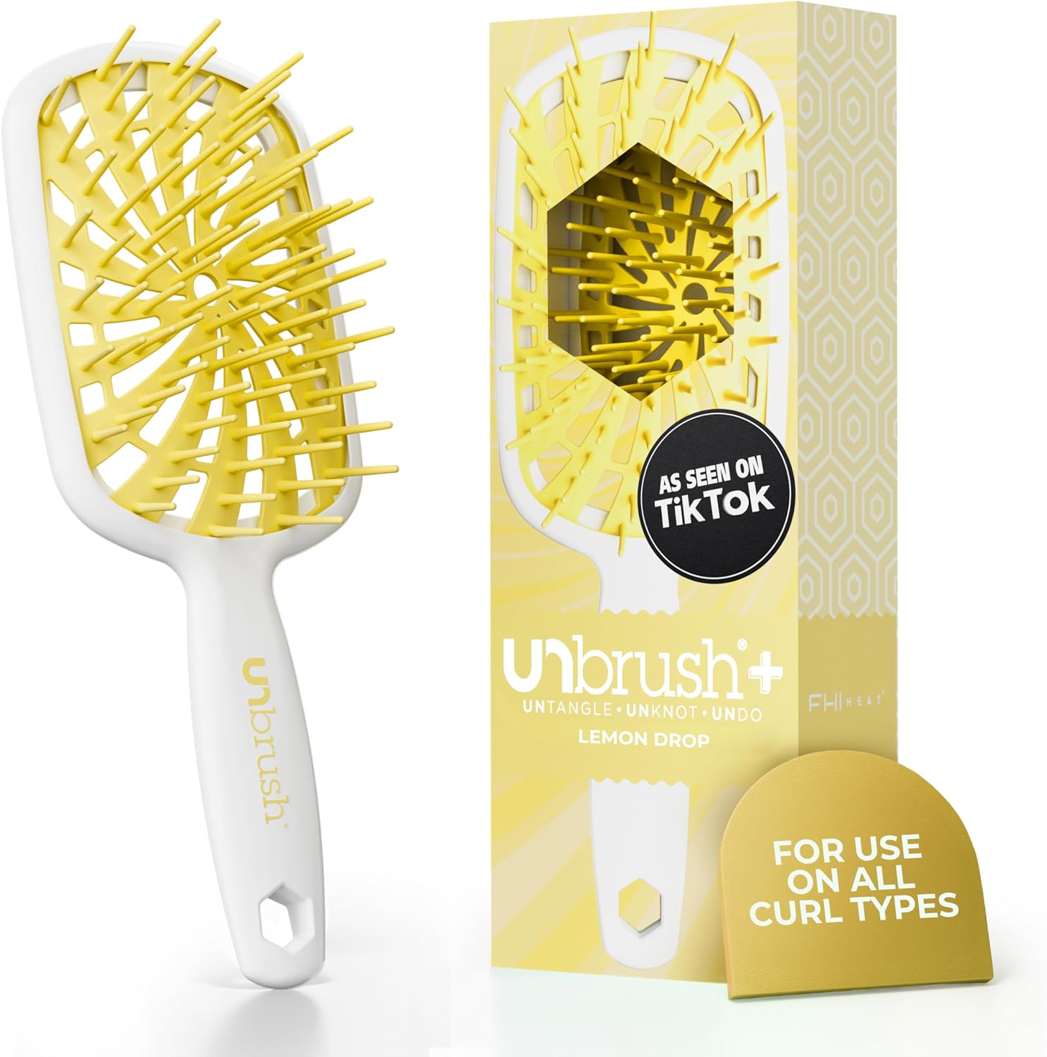 FHI Heat - UNbrush Plus - ultra légère - 84 poils UltraFlex, ventilée, pour cheveux bouclés