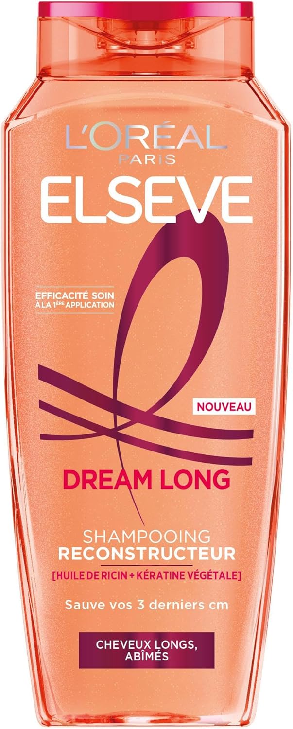 L'Oréal Paris - Elseve Dream Long - 300 ml - kératine végétale, huile de ricin, cheveux longs abîmés