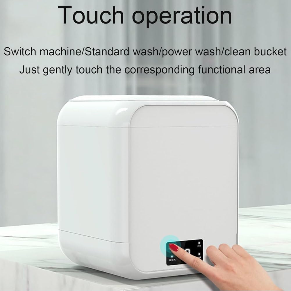 Mini lave-linge portable - 12L double mode, minuteur, lumière bleue