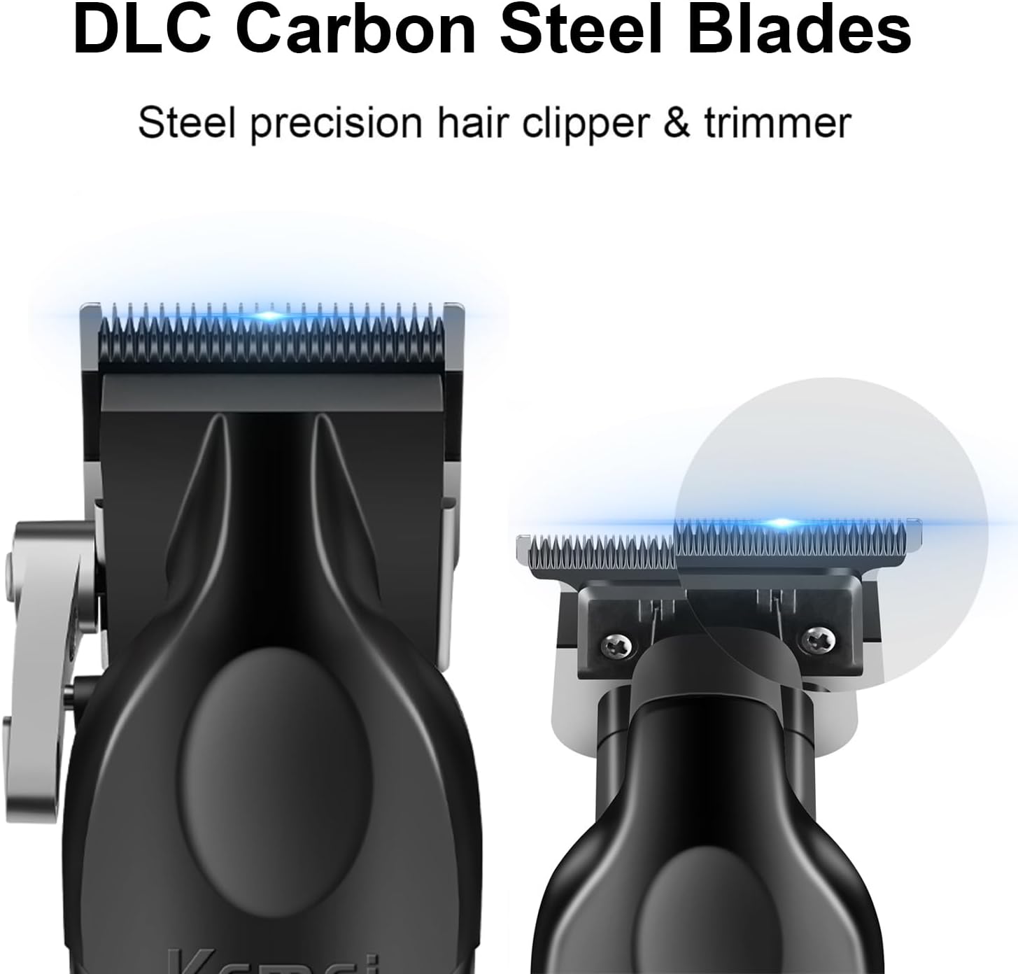 Kemei - tondeuse pro sans fil - aluminium, barbe/cheveux, kit complet