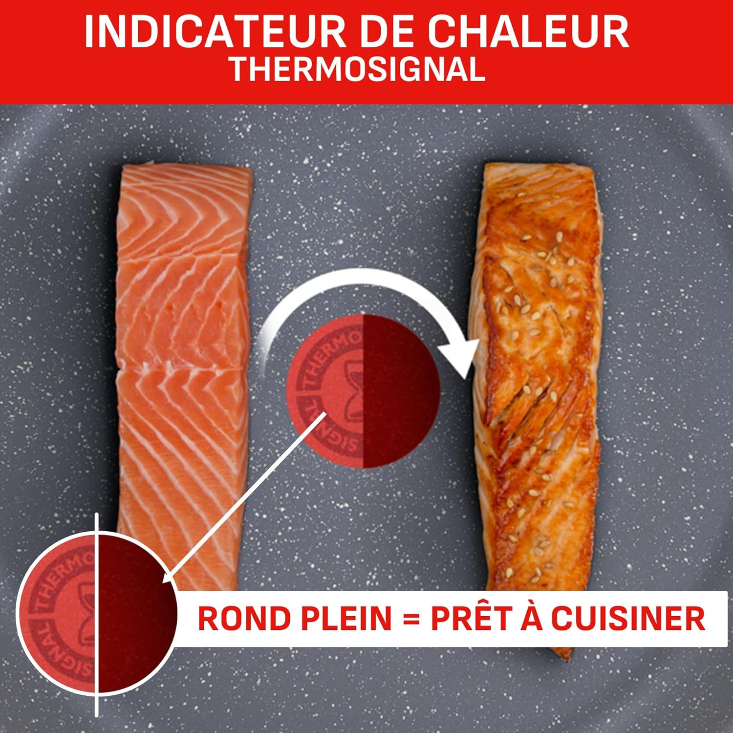 Tefal - Ingenio Natural On - 16/18/20 cm - casseroles induction, poignée amovible, empilables, lave-vaisselle L7669253