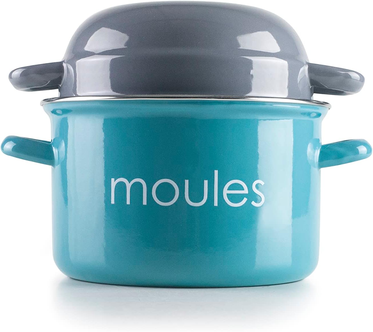 Ibili - Cocotte ovale émaillée - 38x28x15 cm - Acier noir