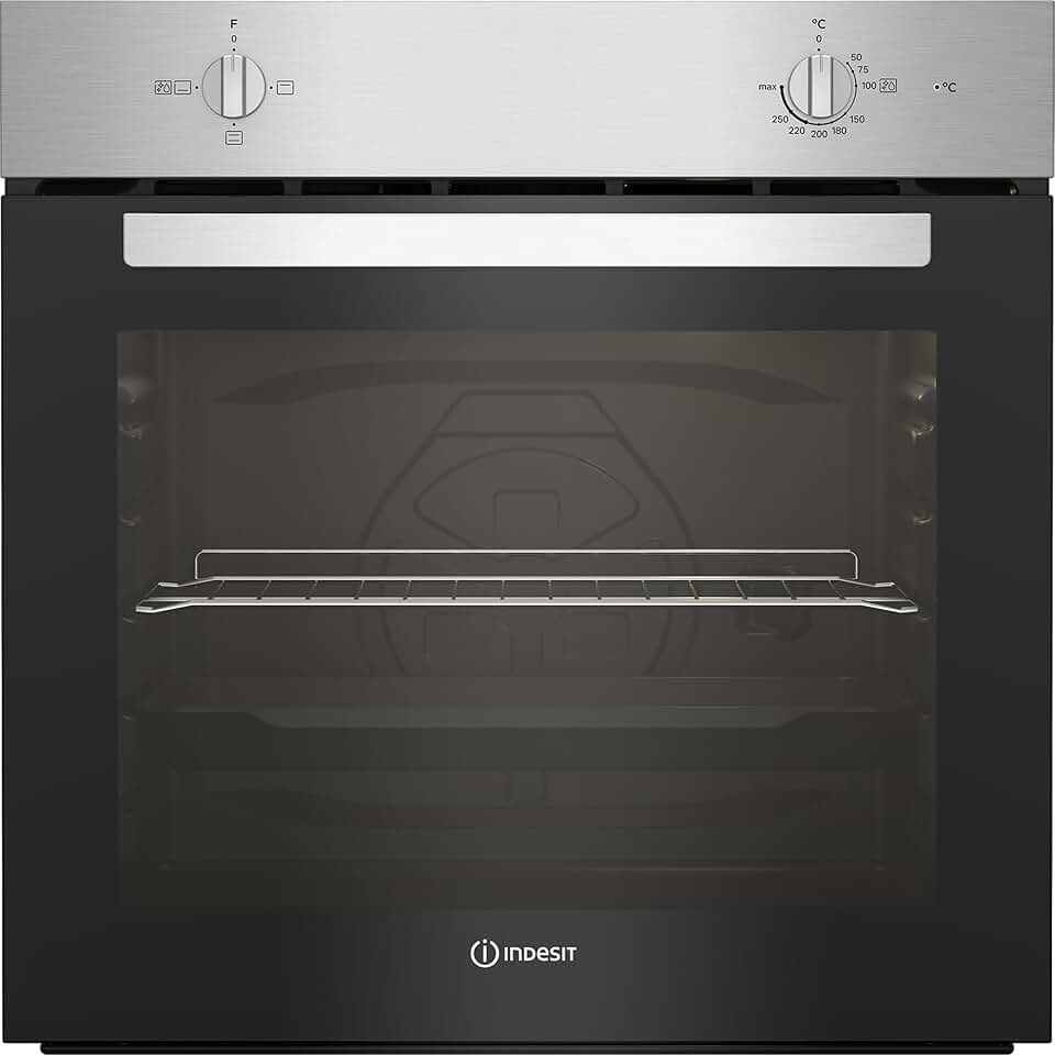 Indesit - Four encastrable série IB - 60cm, chaleur tournante, inox - IB22REX