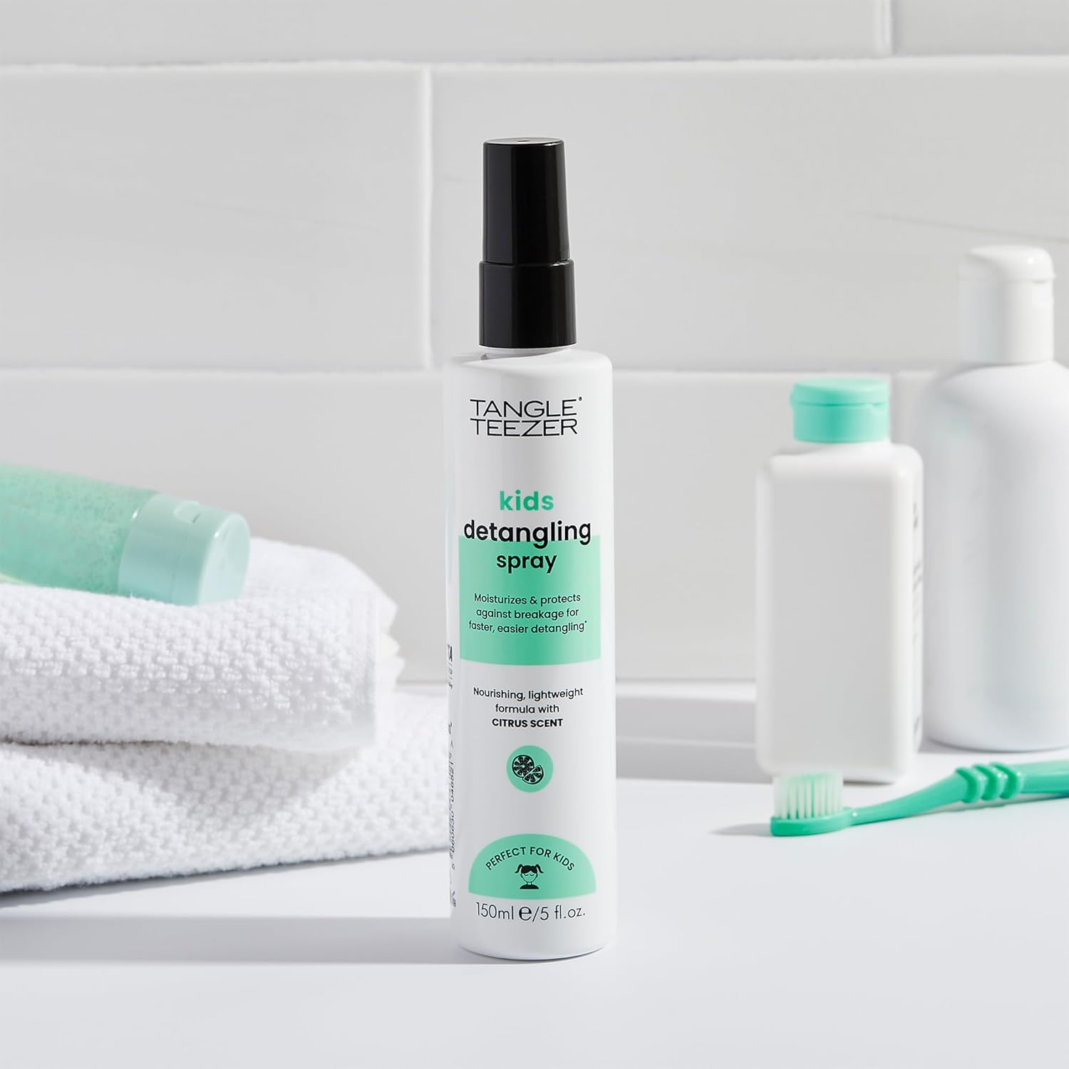 Tangle Teezer - Spray Démêlant Enfant - Végane, Anti-Nœuds, Parfum Agrumes