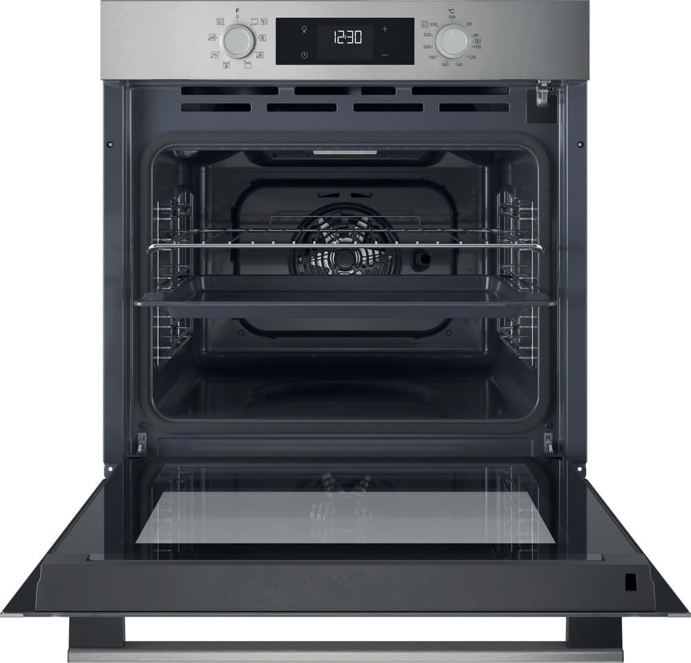 Hotpoint - four encastrable pyrolyse 71L, 7 fonctions, Dual Cleaning HAO5540PX