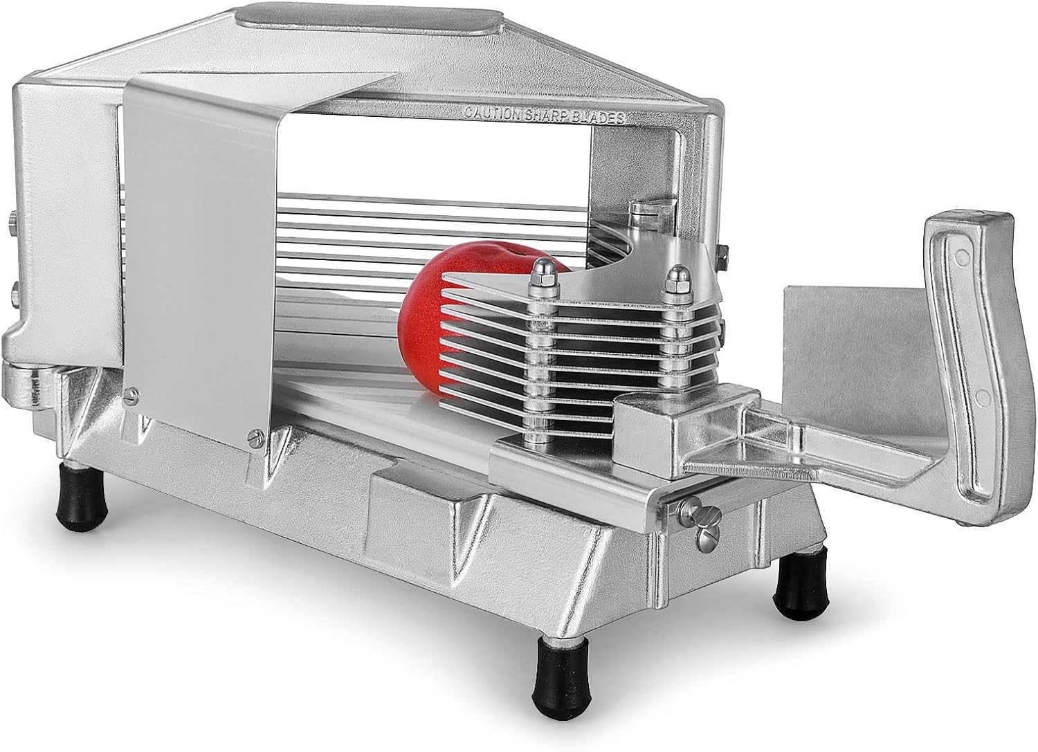 VEVOR - Coupe-tomates robuste 6,35 mm - inox - pieds antidérapants