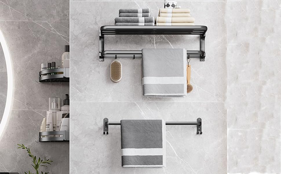 le porte-serviettes est fabriqué à partir d'un porte-serviettes.