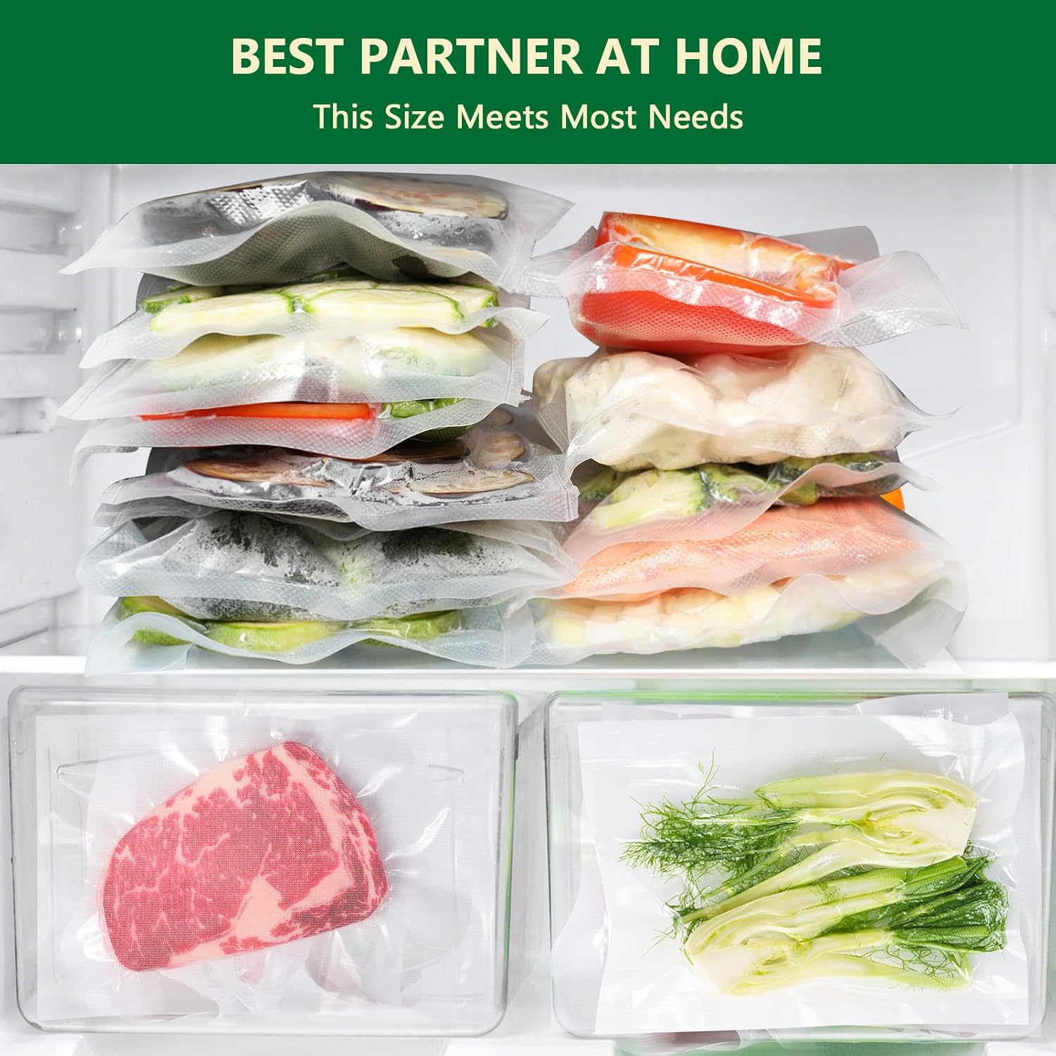 Vinabo - sacs gaufrés - 20x30 cm - 100 sachets sous vide, cuisson