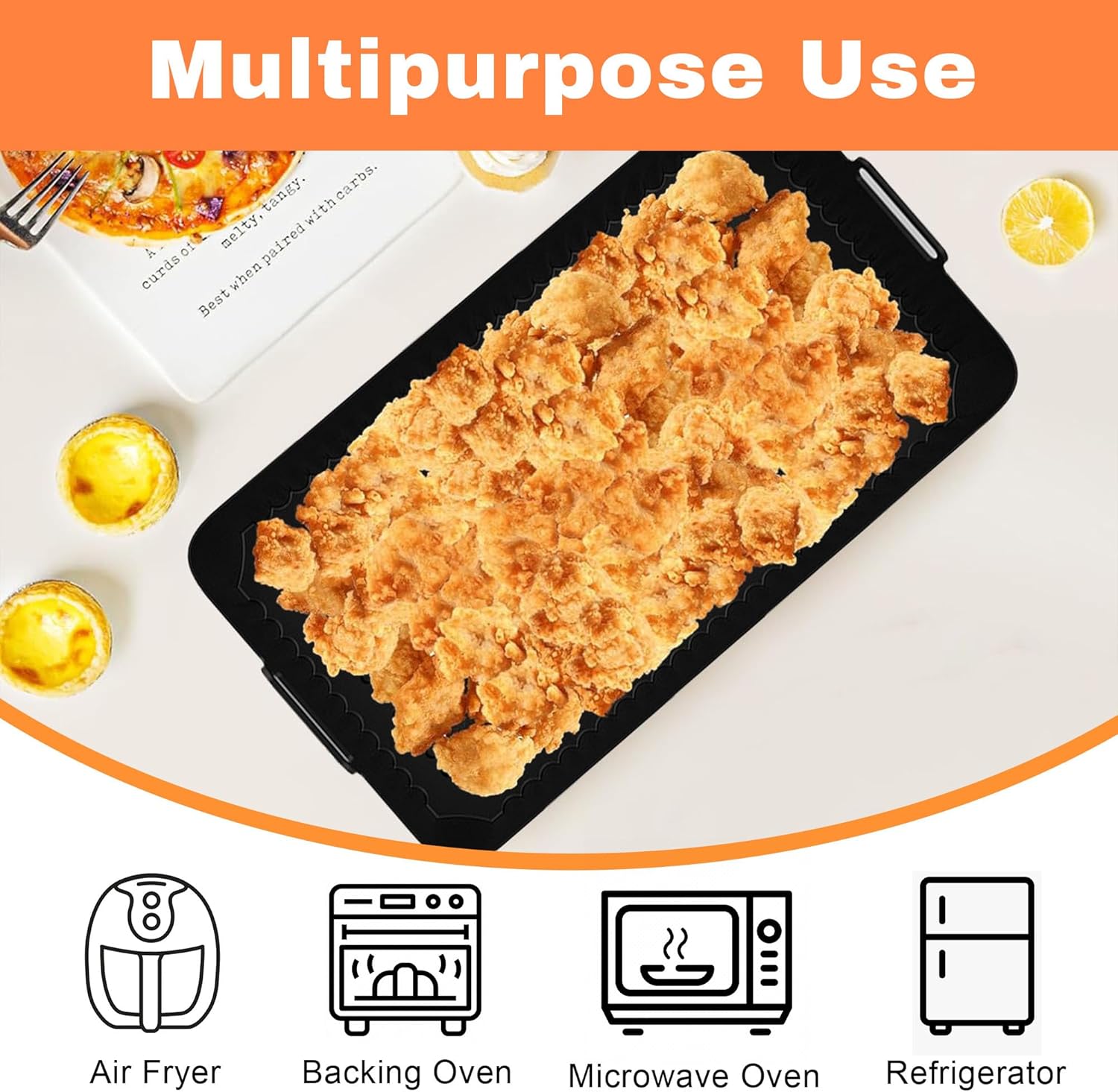 Accessoire Air Fryer - silicone - 3pcs, compatible Ninja 10,4L AF500EU