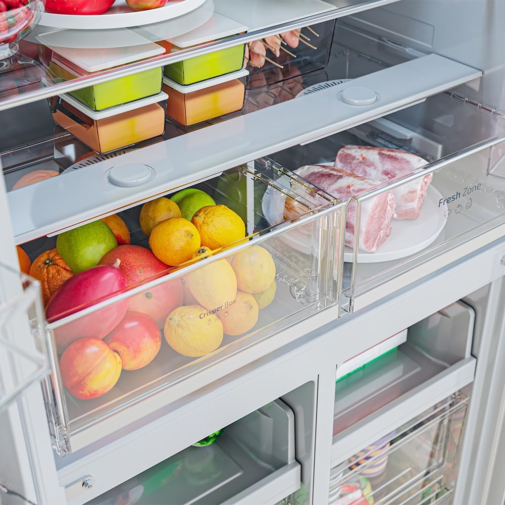 Cecotec - Bolero CoolMarket 4D, 90cm, 601L, Inverter, No Frost, 4 portes, 4D 601