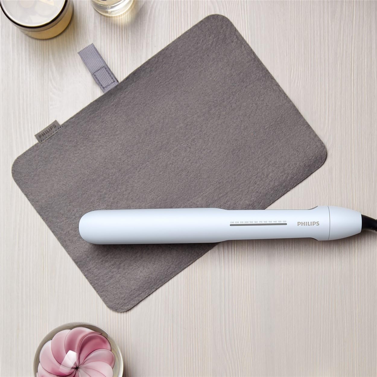 Philips - Fer à lisser série 5000 - 37x12cm - ThermoShield, céramique BHS520/00