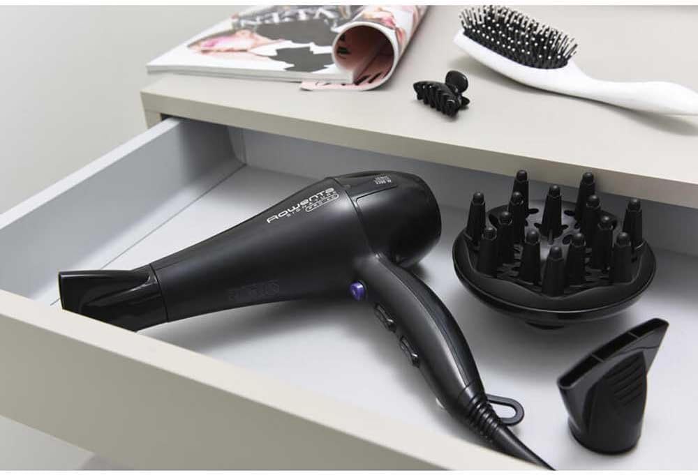 Rowenta - Signature Pro sèche-cheveux, 2200W, diffuseur, noir