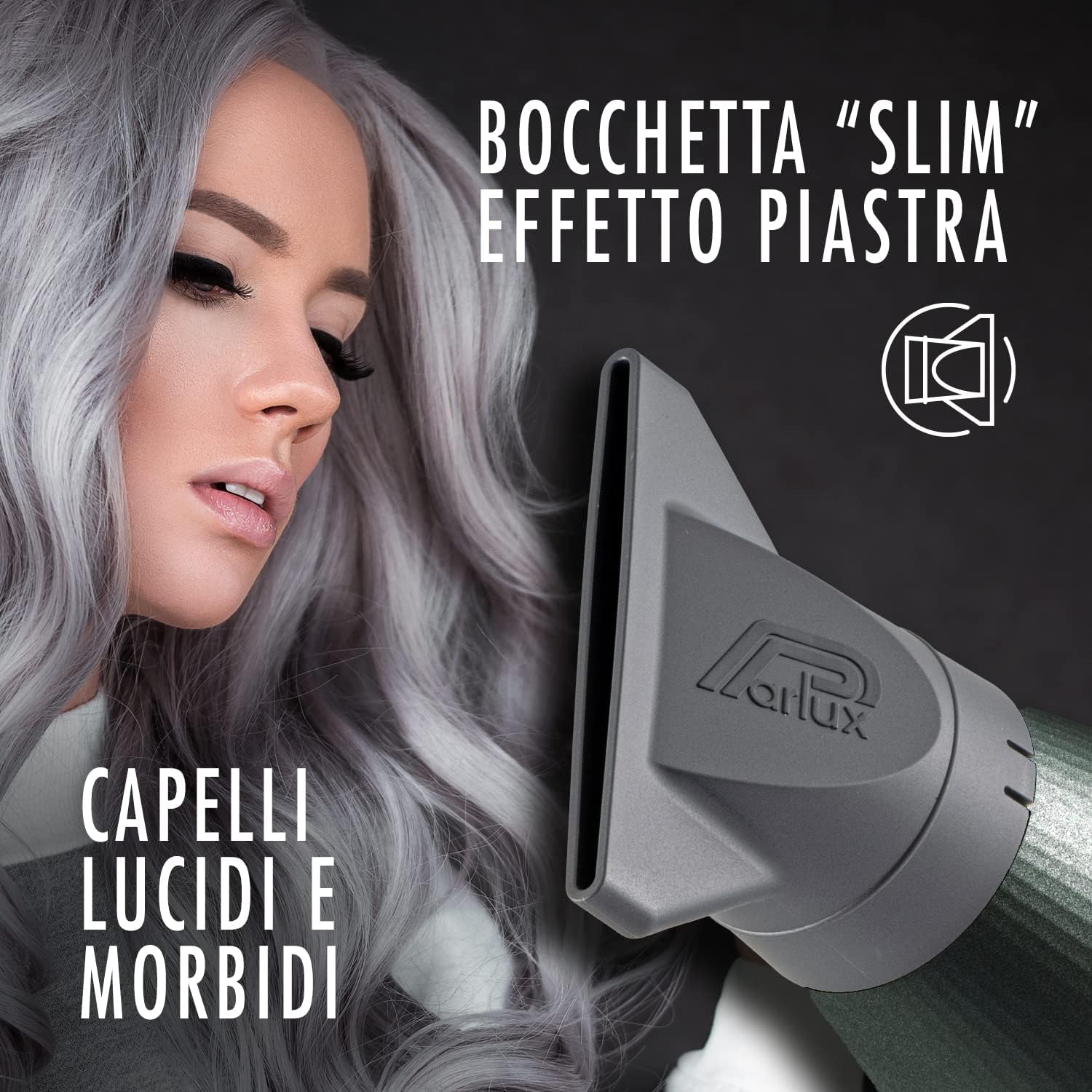 Parlux - Digitalyon série - léger, puissant, anthracite, ionique