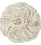 JJstar Chignon Postiche Cheveux Grande Postiches Bouclés Ondulés Chouchou Cheveux Naturel Faux Ch...