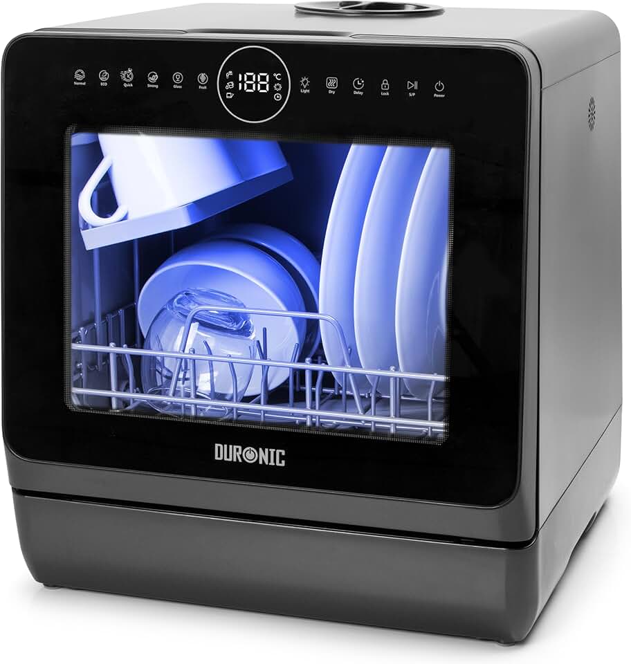 Duronic - DW5 BK - lave-vaisselle compact 950W 7 programmes séchage