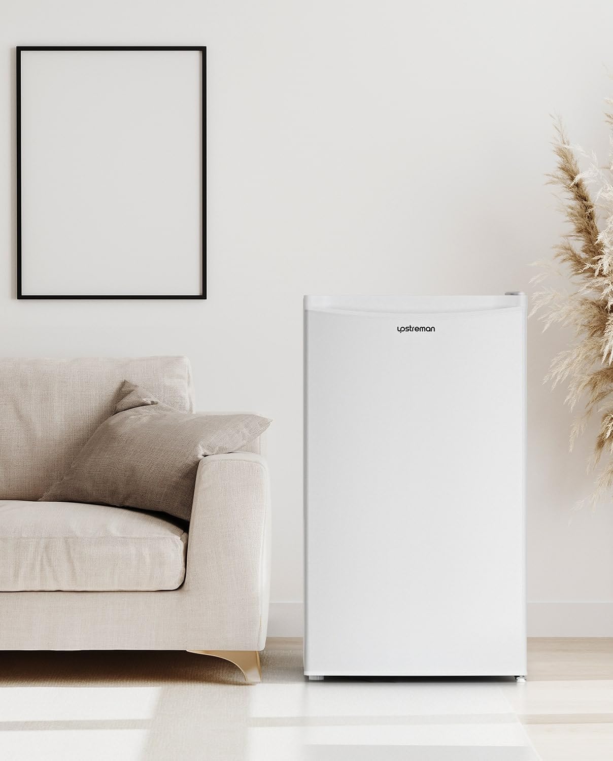 Upstreman - frigo BR321 - 91L, bac à légumes, porte réversible, thermostat